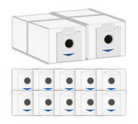 (12 Pieces) N30 Omni Replacement Dust Bags Compatible With ECOVACS DEEBOT N30 Omni / N30 Pro Omni Robot Vacuum Cleaner, With Activated Carbon Filter Layer, Canister Bags