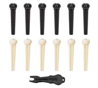 12 Pieces Of Acoustic Guitar Tuning Nails, 1 Piece Of Guitar Qin, Guitar String Tuning Nails, Musical Instrument Guitar Bridge Pins, Dialer Tools