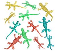 12 Pieces of Mini Stretchy Toy Lizards, Fake Lizard, Colored Soft Rubber Toys, Sticky Decompression Children's Toys, Suitable for Spoofs, Parties, Decorations
