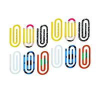 12 Pieces Oversized Rainbow Acrylic Page Marks Clips Ideal for Supplies and Craft Projects Study Accessories Set