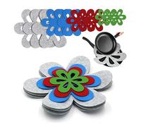 12 pieces Pan Protectors for Stacking Pan Separators Protectors Stackable Pan Protectors for Cooking pan protector Pot Dividers Pads felt pot mats for Cooking & Dining in Kitchen Cupboard