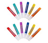 12 Pieces Popcorn Bubble Paint Brushes, 3D Fluffy Pens for Kids, Kids Painting Set, DIY Graffiti Tools, Suitable for Making Crafts, Gift Cards