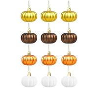 12 Pieces Pumpkin Hanging Ornaments, 5.5cm Autumn Halloween Tree Decorations, Pumpkin Ball Halloween Baubles, Halloween Tree Baubles, Halloween Pumpkin Decorations, For Halloween, Harvest Parties