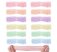 12 Pieces Ramen Noodle Fidget Spaghetti Ball Tangled Fidget for Stress Relieve Early Education Halloween Stocking Stuffers (Fresh Colors)