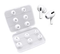 12 Pieces Replacement Ear Tips for AirPods Pro/AirPods Pro 2 Silicon Ear Buds Tips with Noise Reduction Hole, Silicone Ear Tips with Portable Storage Box and Fit in The Charging Case (S/M/L,6 Pairs)