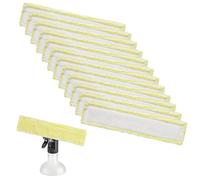 12 Pieces Replacement Pads for Kärcher Window Vacuum Cleaners, Accessories for Window Vacuum Cleaners, Microfibre Replacement Cover for Mop, for Kärcher WV2 WV5 WV6 Plus Premium