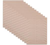 12 Pieces Reusable Silicone Practice Sheets for Microblading, Eyebrow Templates for Pmu and Tattoo Art