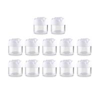 12 Pieces Rose Flower Shaped Empty Pots Jars Round Cosmetic Container Jar With Lids Makeup Sample Containers For Woman