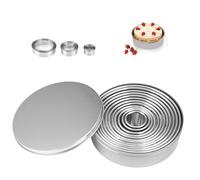 12 Pieces Round Cookie Cutter Set for Baking,2.4-11.2cm Stainless Steel Circle Biscuit Cutters,Sharp Edge Non-Stick Small Mini Circle Biscuits Cutters for Dessert Making,Home Bakings and Kitchen Use