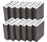 12 Pieces Sanding Sponges,for Wood Metal Wall Polishing,Sanding Blocks,6 Different Sanding Pads, Wet and Dry Sanding Block,Washable and Reusable.