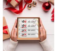 12 Pieces "Schön DASS du da bist" Gift Felt Gift for Chocolate Packaging Gift for Wedding Christening Birthday Graduation