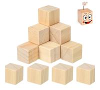 12 Pieces Small Wooden Cubes, 5cm Blank Wooden Cubes, Square Wooden Blocks for Craft, Unfinished Wood Cubes, Smooth Wooden Cubes, for DIY, Stamps, Handmade, Decoration, Woodcrafts