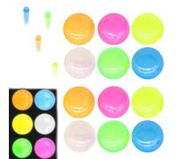 12 Pieces Sticky Balls Ceiling Glow in The Dark Fidget Toys, Night Stress Balls for Adults, Jumping Fluorescent Sticky Wall Ball for Kids, S-ticky Ball Glowing At Night Ornaments For Festival Decor