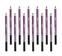12 Pieces Waterproof No Smudging Eyebrow Makeup Pencil with Comb Set Black