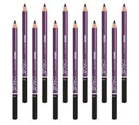 12 Pieces Waterproof No Smudging Eyebrow Makeup Pencil with Comb Set Dark Brown