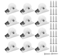 12 Pieces Wheels For Furniture,Appliance Rollers,Appliances Small Caster Mini Castor Replacement Wheel,Self Fixed Heavy Duty Casters Set,for Office Kitchen Furnitures Sliding Wardrobe Bed Cabinet