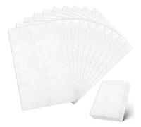 12 Pieces White Felt Fabric, 20 x 30 CM Stiff Felt Sheets for Crafts 2mm Thick Craft Felts Square Fabric for DIY Crafts Sewing Projects