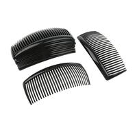 12 Pieces Women Practical Plastic Combs Hair Clips Clamps 29 Teeth Black