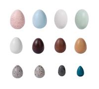 12 Pieces Wooden Easter Eggs Speckled Toy Egg Style for Preschoolers, Kids, Home, Classroom