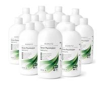 12 Pieces x 500 ml - Saline Solution BORNOVA - Isotonic Saline Solution NaCl 0.9% for Nasal Rinse & Nasal Nebulization - Suitable for Aerosol Application - Daily Nasal Hygiene