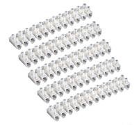 12 Pin Terminal Block Double Row White Screw Type(60A)