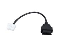 12 Pin to 16 Pin Adapter Cable Diagnostic Connector Harness Replacement Model S Lightweight Portable Plug Play Quick Diagnosis