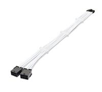 12 Pin to Dual 8 Pin GPU Connector Graphics Card Power Extension Cable Adeptor Compatible with NVIDIA Ampere GEFORCE RTX 3060ti 3070 3080 FE Funder Edition (WHITE)