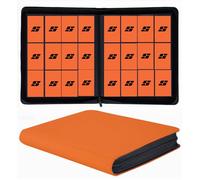12 Pocket 720 Pockets Trading Card Binder, Ringless Side Loading Card Holder Album, Trading Card Album Fit for YuGiOh, MTG, TCG, Game Cards, Sports, Business Cards (Orange)