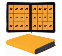 12 Pocket 720 Pockets Trading Card Binder, Ringless Side Loading Card Holder Album, Trading Card Album Fit for YuGiOh, MTG, TCG, Game, Sports, Business Cards (Yellow)