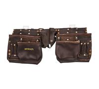 Am-Tech Tool Belt N1045 - 12-Pocket Heavy-Duty Leather