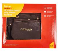 12 Pocket Heavy Duty Leather Tool Belt Construction Large Workman Professional