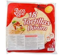 12" Poco Loco Flour Tortillas/Mexican Wheat Flour Large Tortilla Wraps for Burritos, Tacos, Mexican Food