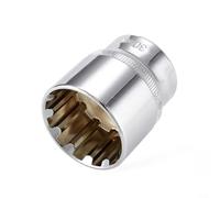 12 Point Socket Bit for Ratchet Wrench, Made of Chrome Vanadium Steel, Engineered to Prevent Rounding (30mm)