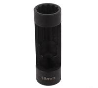 12 Point Suspension Strut Nut Socket, Chrome Vanadium Steel, /2in Drive, 18-24mm for Vehicle Front Suspension Strut, 5-Piece Set(18MM)