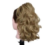 12" Ponytail Extension, Classic Loose Curly Wavy Claw Clip Pony tails Hair Extensions Hairpieces for Women Hair Extension for Daily Use(#24)