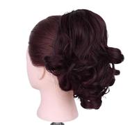 12" Ponytail Extension, Classic Loose Curly Wavy Claw Clip Pony tails Hair Extensions Hairpieces for Women for Daily Use(#99J)