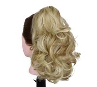 12" Ponytail Extension, Classic Loose Curly Wavy Claw Clip Pony tails Hair Extensions Hairpieces for Women for Daily Use(P4/613)