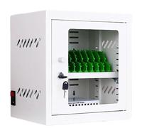 12-Port Mobile Phone Charging Locker with Wheels & Combination Lock - Rechargeable Charging Cabinet for Schools Churches Airports - Secure Cell Phone Storage Station
