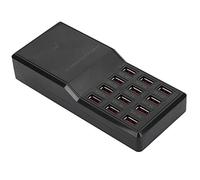 12-port USB Mobile Phone Charger Multi Fast Charger USB Charging Station Hub AC to DC New Multi-function Smart Charger 5V 3.5A 2.1A Cell Phone Desktop Charging Dock for Tablet, PC, Phone(Black UK)