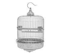12”Portable Birdcage Stainless Steel Round Wall Hanging Bird Cage For Small Birds Wedding Party Indoor Outdoor decor