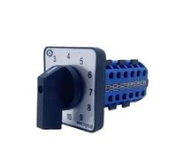 12 Positions Large Panel 64 * 64mm YMW26-20/6 Rotary Cam Switch 690V LW26-20A 6 Poles Silver Contact