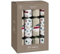 12" Premium Christmas Crackers, Set of 12 Festive Christmas Crackers for Christmas Parties, Include Party Hat, Jokes and Gifts