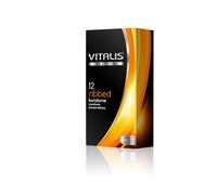 12 Premium Condoms Vitalis Ribbed - Ribbed Condoms for those special moments