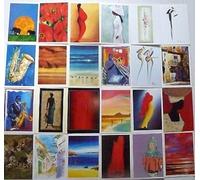 12 Prime Arts assorted blank greeting cards assorted - African, various landscapes, people culture, animals, flora and fashion
