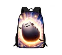 (12) Printed Pusheen Childrens Backpack Outdoor Large Capacity Schoolbag Student