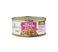 Applaws Taste Toppers in Broth 6 x 156g - Chicken with Salmon, Pumpkin, Carrots & Peas