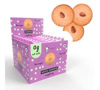 12 Raspberry London Apron Keto Cookies I 12 x 35g I 0g Net Carbs I Low Carb Snack I Low Sugar I High Protein I Dairy Free I Suitable for Diabetics I Keto Weight Loss Snacks - High Fibre- (Raspberry)
