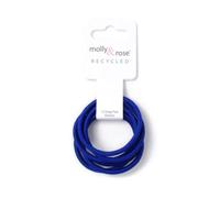 12 Recycled Snag Free Endless Elastic Hair Band Bobbles School Colours (Royal Blue)
