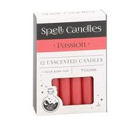 12 Red Spell Candles - Herbal Magick for Love: Passion Rituals with This Pack of 12 Candles
