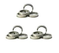 12 Regular Mouth Replacement Rings or Tops Durable & Rustproof Tinplate Metal Bands/Rings for Mason Jar, Ball Jar, Canning Jars,Storage